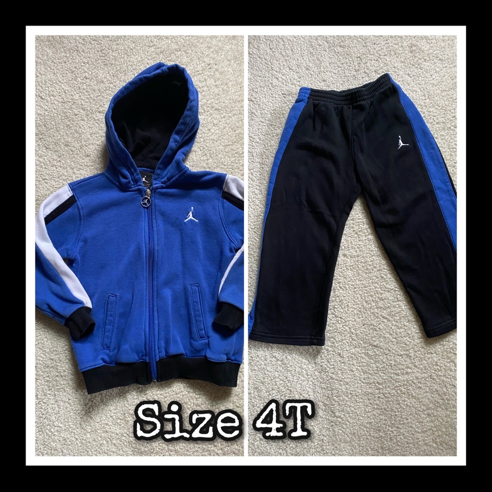 Boys Jordan Set Hoodie and Sweatpants Size 4T